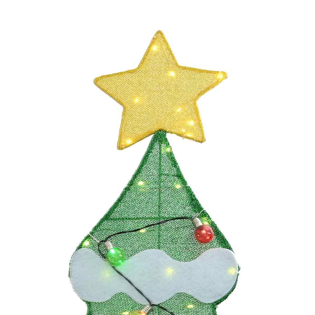 vidaXL Φωτιζόμενο Χριστουγεννιάτικο Δέντρο με 3 Δώρα 2D Ζεστό Λευκό