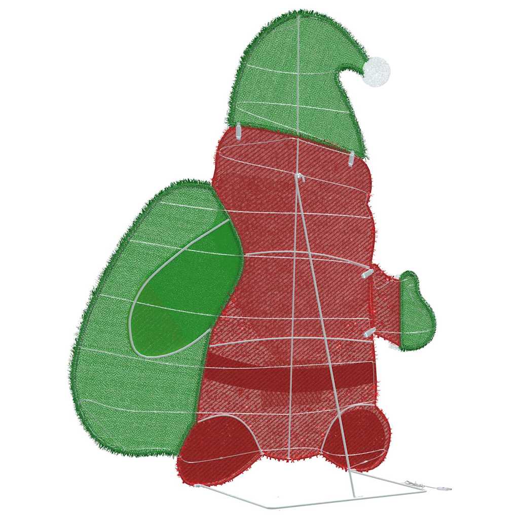 vidaXL Φωτεινός Άγιος Βασίλης Θερμό λευκό 62 x 70 εκ