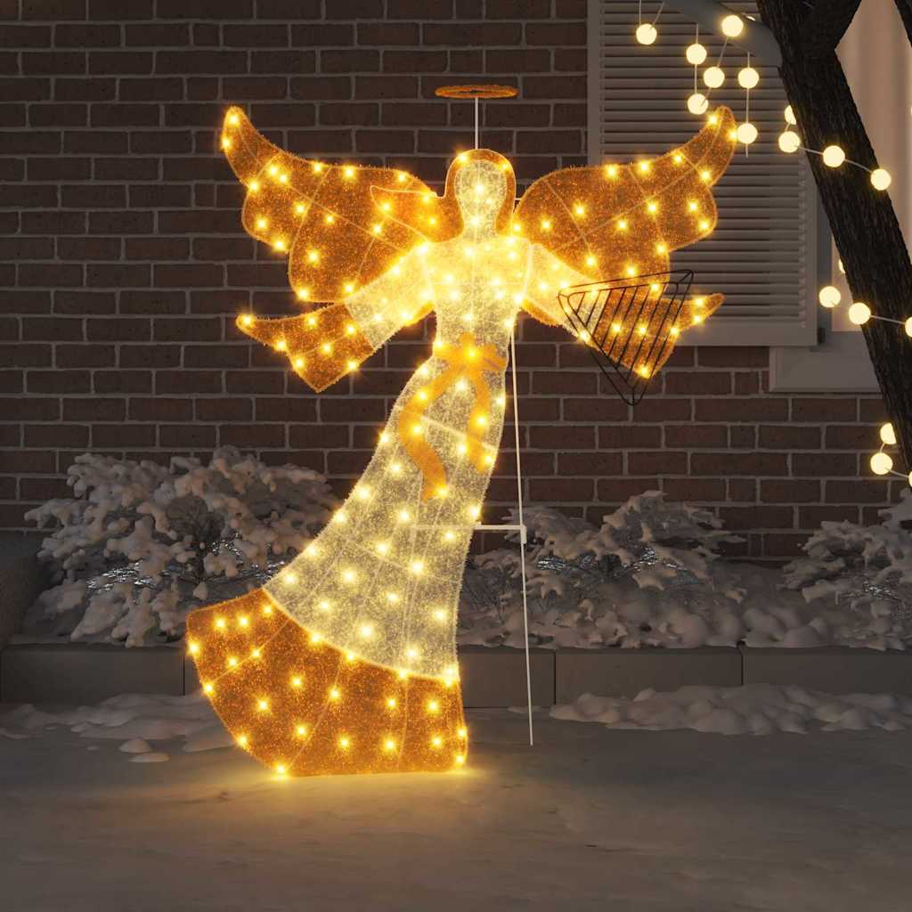 vidaXL Φωτεινός Γωνιακός Θερμό λευκό 116 x 29 x 158.5 εκ. Πολυεστέρας