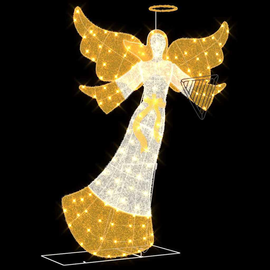 vidaXL Φωτεινός Γωνιακός Θερμό λευκό 116 x 29 x 158.5 εκ. Πολυεστέρας