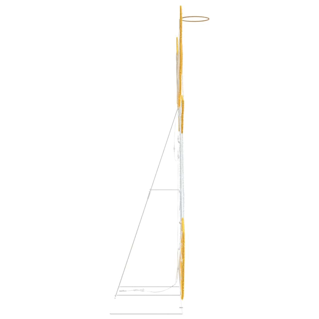 vidaXL Φωτεινός Γωνιακός Θερμό λευκό 116 x 29 x 158.5 εκ. Πολυεστέρας