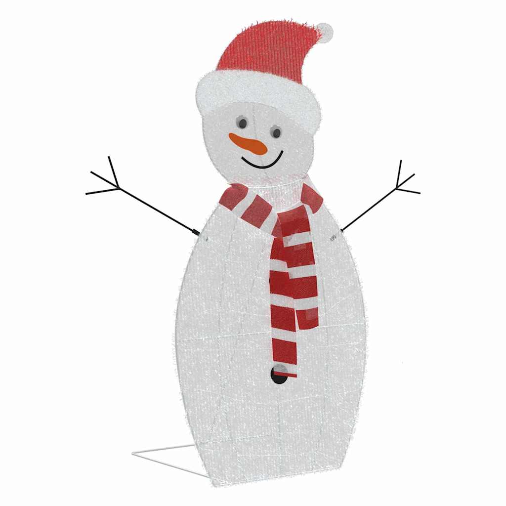 vidaXL Φωτιζόμενη Οικογένεια Χιονάνθρωπων 3 pcs Θερμό λευκό