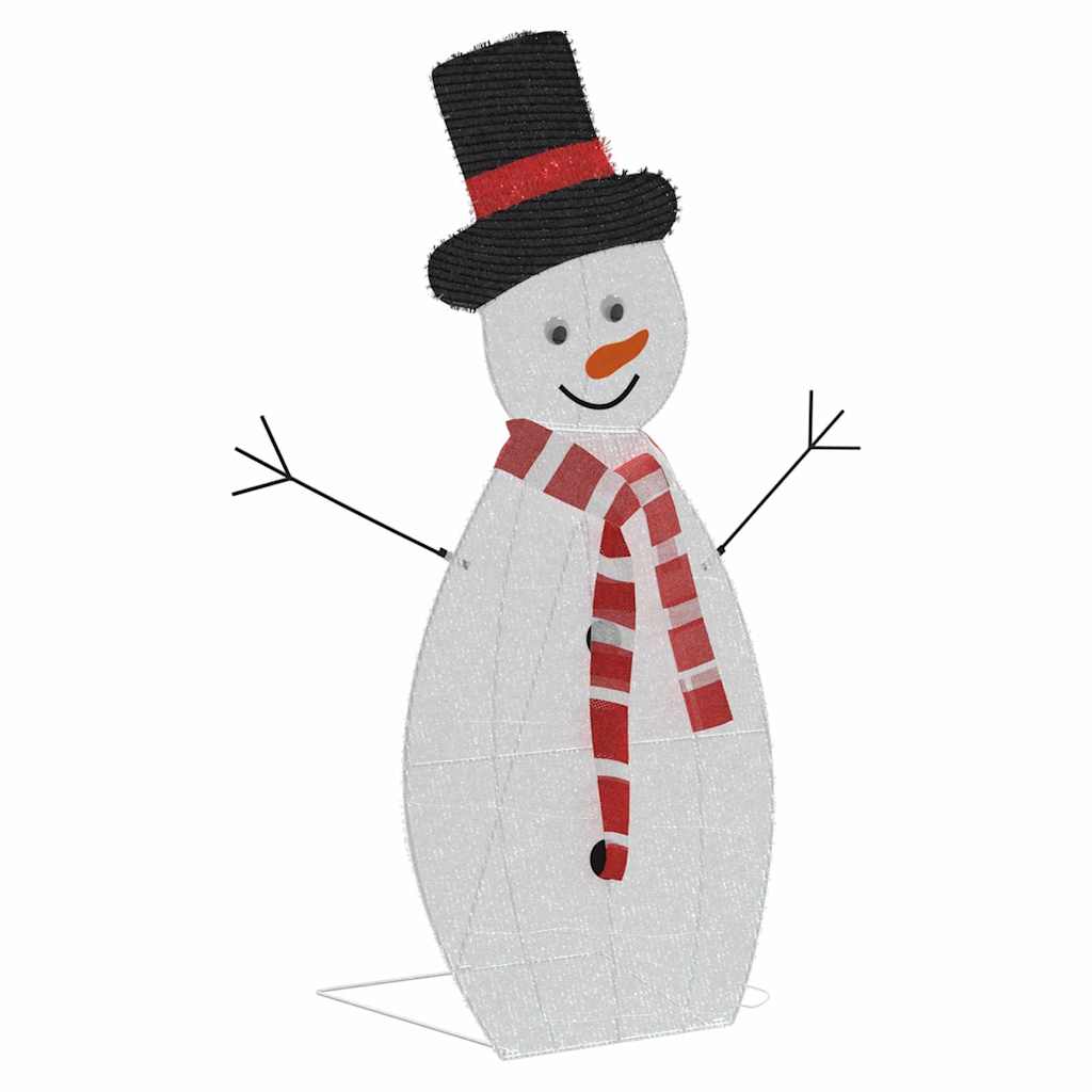 vidaXL Φωτιζόμενη Οικογένεια Χιονάνθρωπων 3 pcs Θερμό λευκό