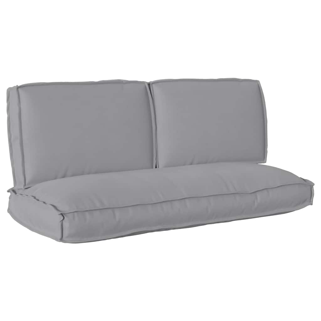 vidaXL Σετ μαξιλαριών Ύφασμα Όξφορντ Γκρι 120 x 50 x 52 εκ.
