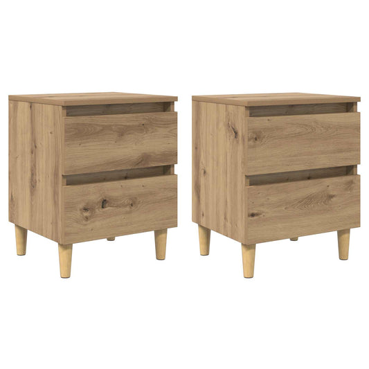 vidaXL Κρεβάτια Ντουλάπες 2 pcs Artisan Oak 40 x 35 x 50 εκ.