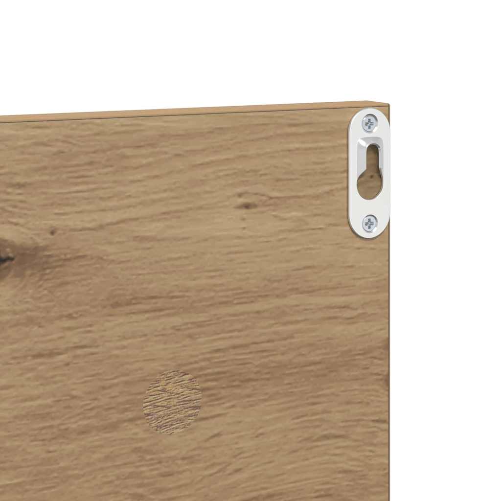 vidaXL Ράφια Τοίχου με ράφι 4 pcs Artisan Oak 80 x 11,5 x 18 εκ