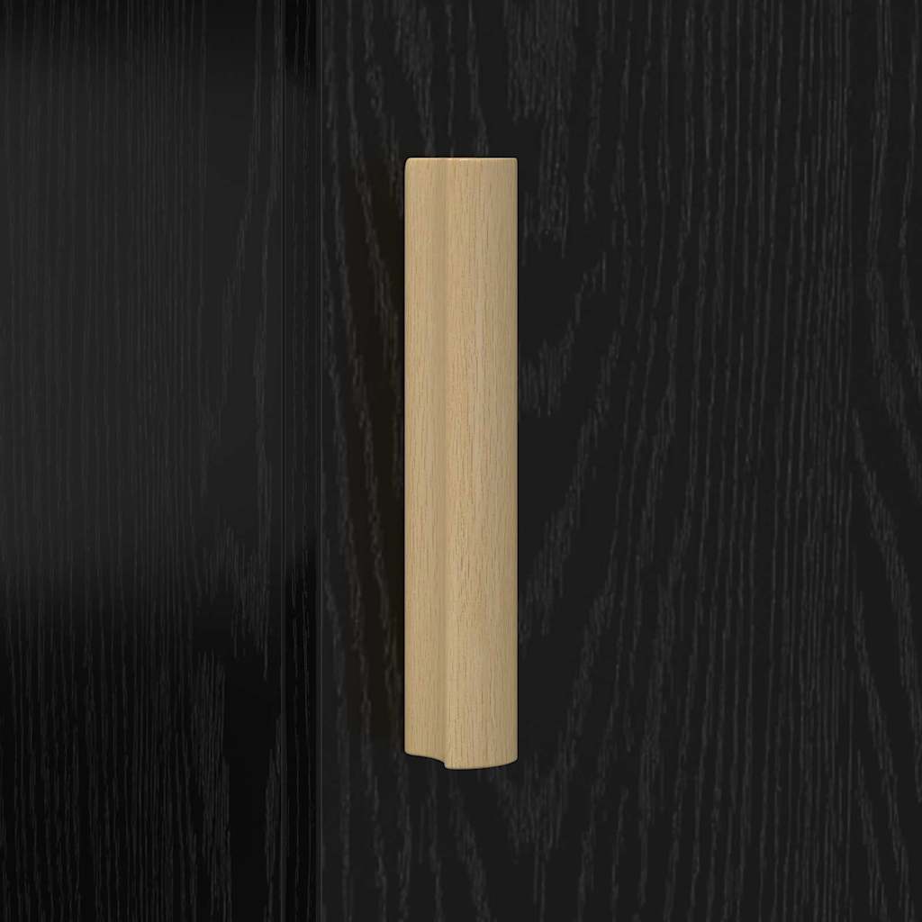 vidaXL Γραφείο Μαύρη Οξυά Επεξεργασμένο Ξύλο 140 x 50 x 75 εκ.