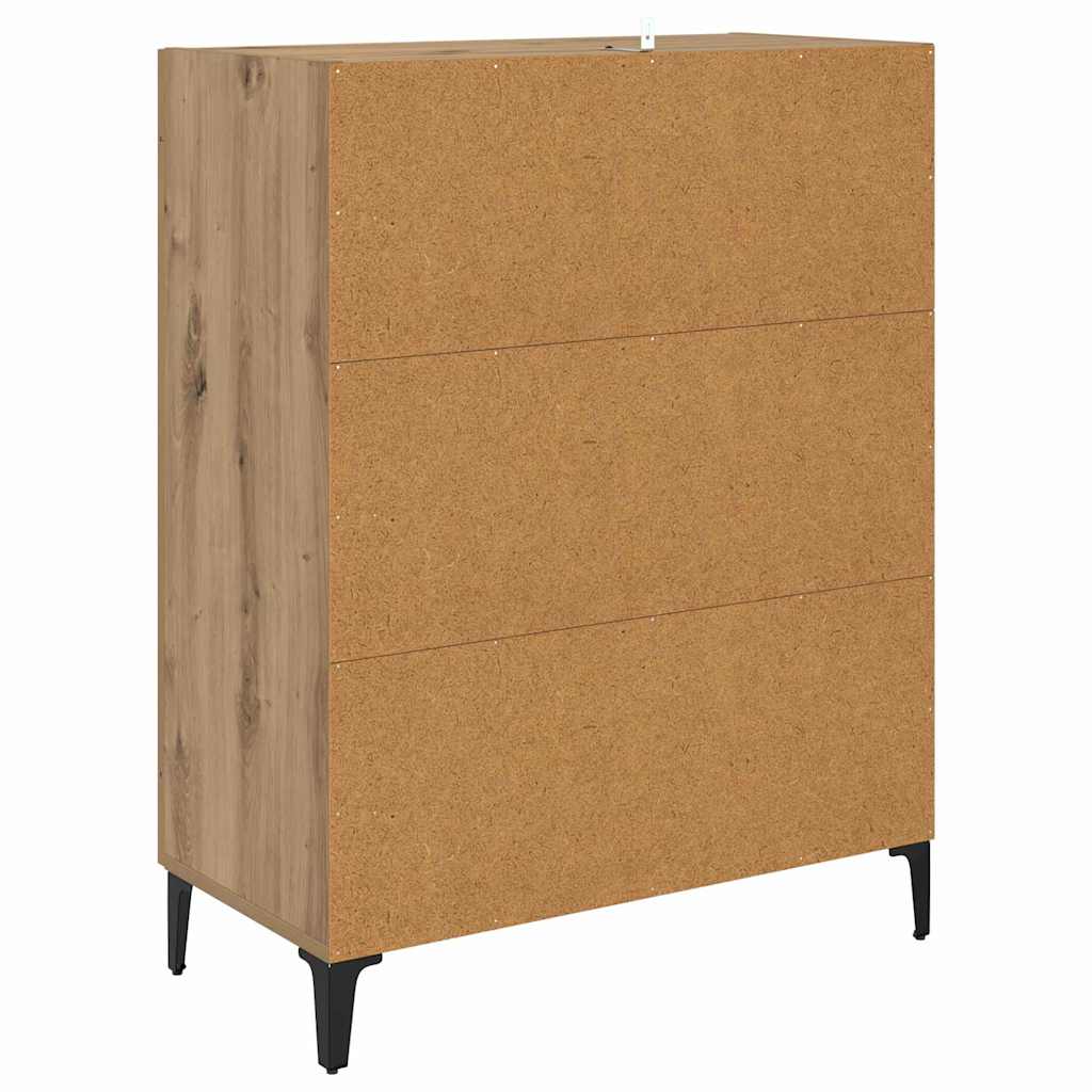 vidaXL Πλαϊνό γραφείο Artisan Oak 69,5 x 34 x 90 εκ.