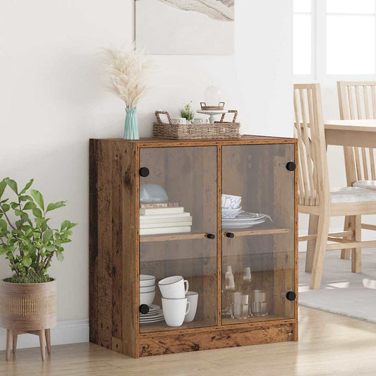 vidaXL Βοηθητικό ντουλάπι Παλιό Ξύλο 68 x 37 x 75,5 εκ