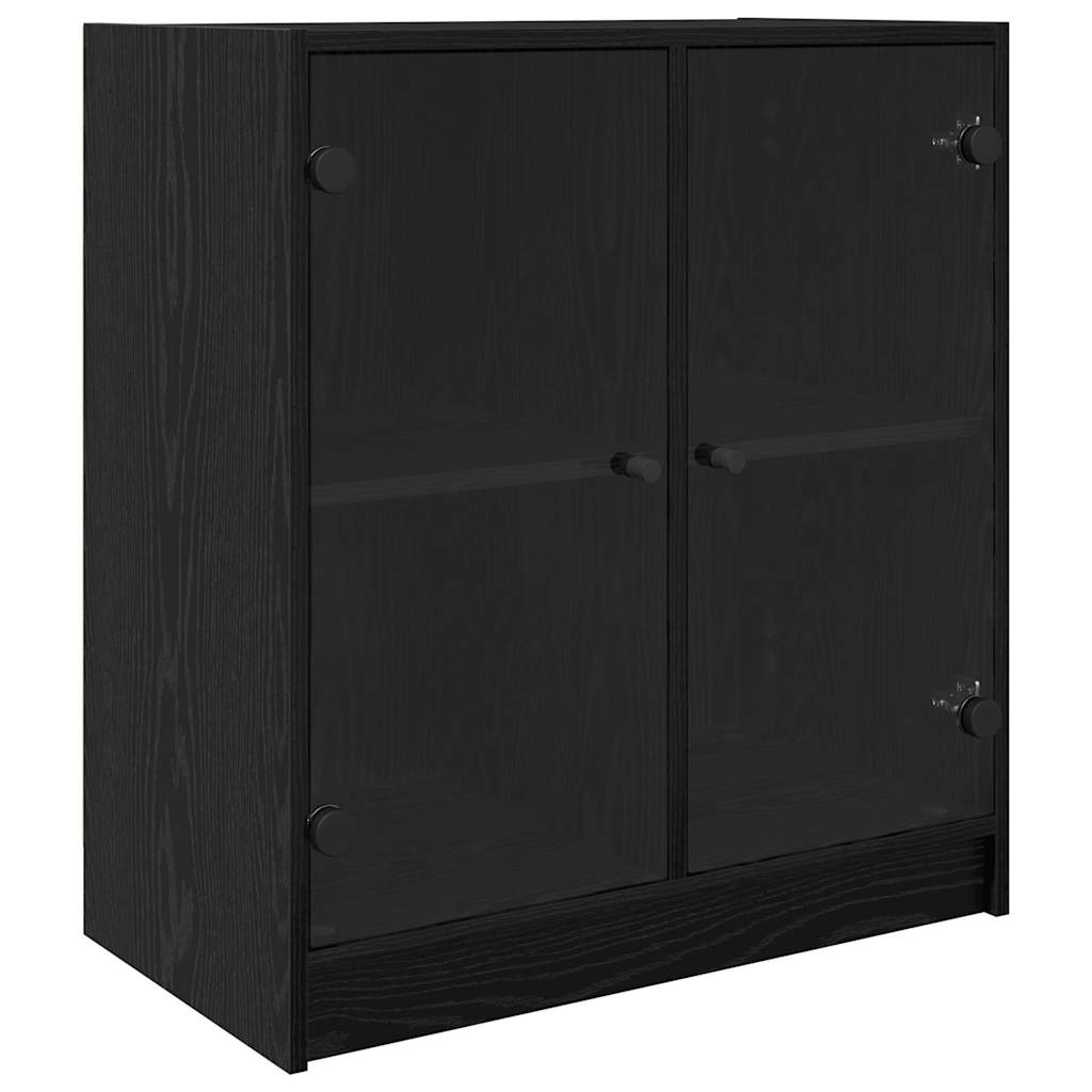 vidaXL Βοηθητικό ντουλάπι Μαύρη Οξυά 68 x 37 x 75,5 εκ