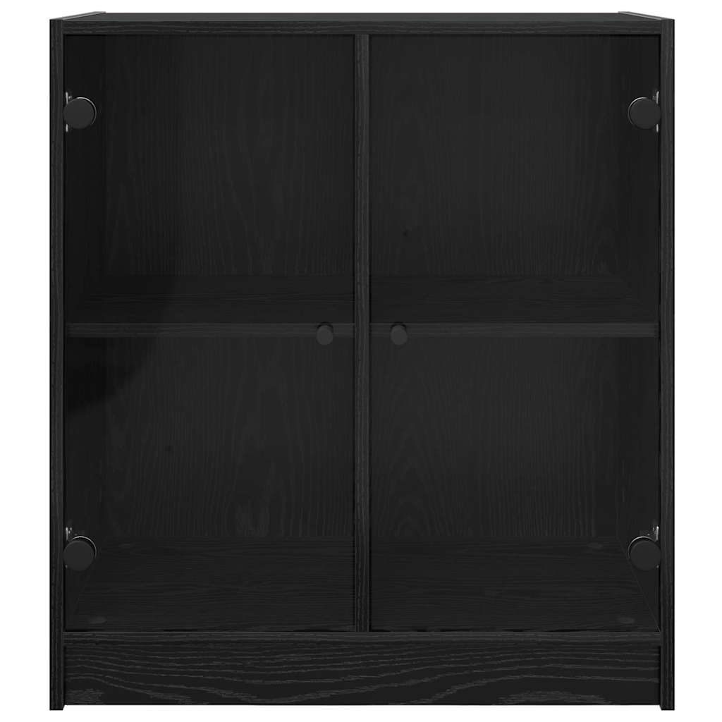 vidaXL Βοηθητικό ντουλάπι Μαύρη Οξυά 68 x 37 x 75,5 εκ
