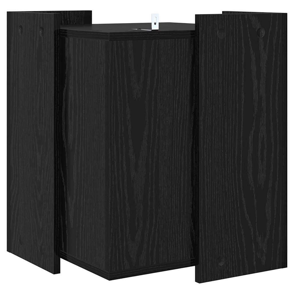 vidaXL Κλουβί για την αμυντική λεκάνη γάτας Μαύρη Οξυά