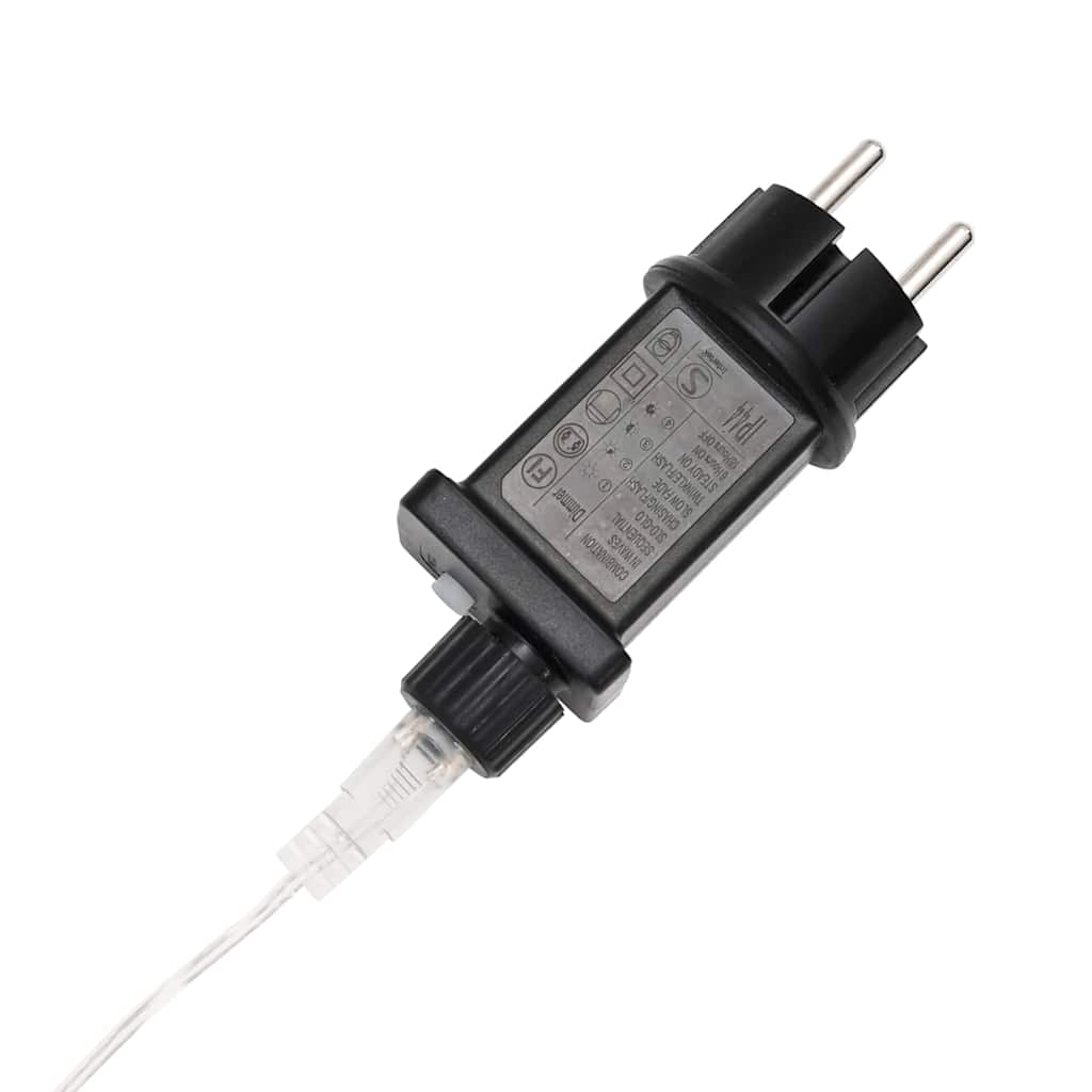 vidaXL Φωτιστικό Συρματόσχοινο με 1200 LED Θερμό λευκό 50 m PVC