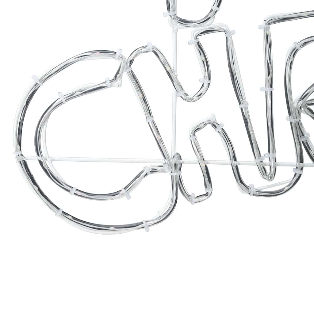 vidaXL Χριστουγεννιάτικη Πινακίδα με 240 LED Πολύχρωμο 100 x 50 cm PVC