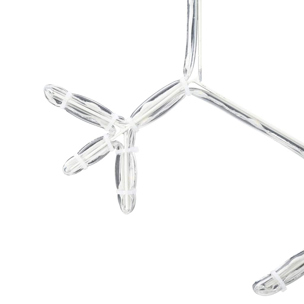 vidaXL Χριστουγεννιάτικη Νιφάδα με 252 LED Θερμό λευκό 45 x 38 εκ. PVC