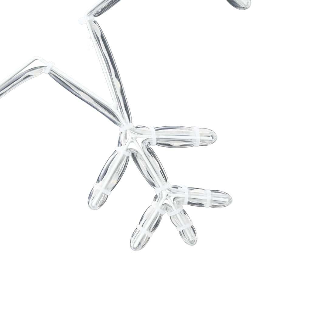 vidaXL Χριστουγεννιάτικη Νιφάδα με 252 LED Θερμό λευκό 45 x 38 εκ. PVC