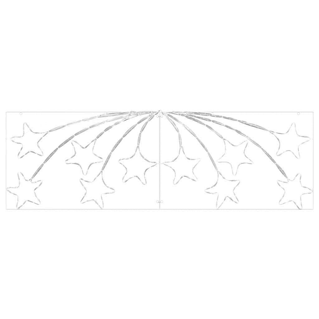 vidaXL Χριστουγεννιάτικο Αστέρι με 432 LED Πολύχρωμο 180 x 57 εκ PVC