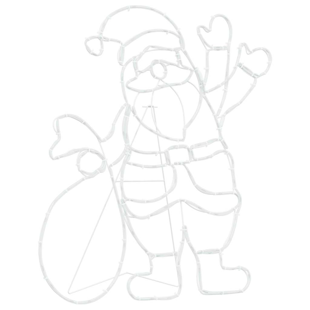 vidaXL Φως Άγιου Βασίλη Πολύχρωμο 58.5 x 60 x 1.3 εκ. Σίδερο