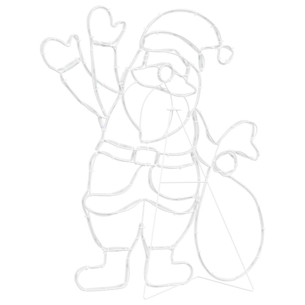 vidaXL Φως Άγιου Βασίλη Πολύχρωμο 58.5 x 60 x 1.3 εκ. Σίδερο