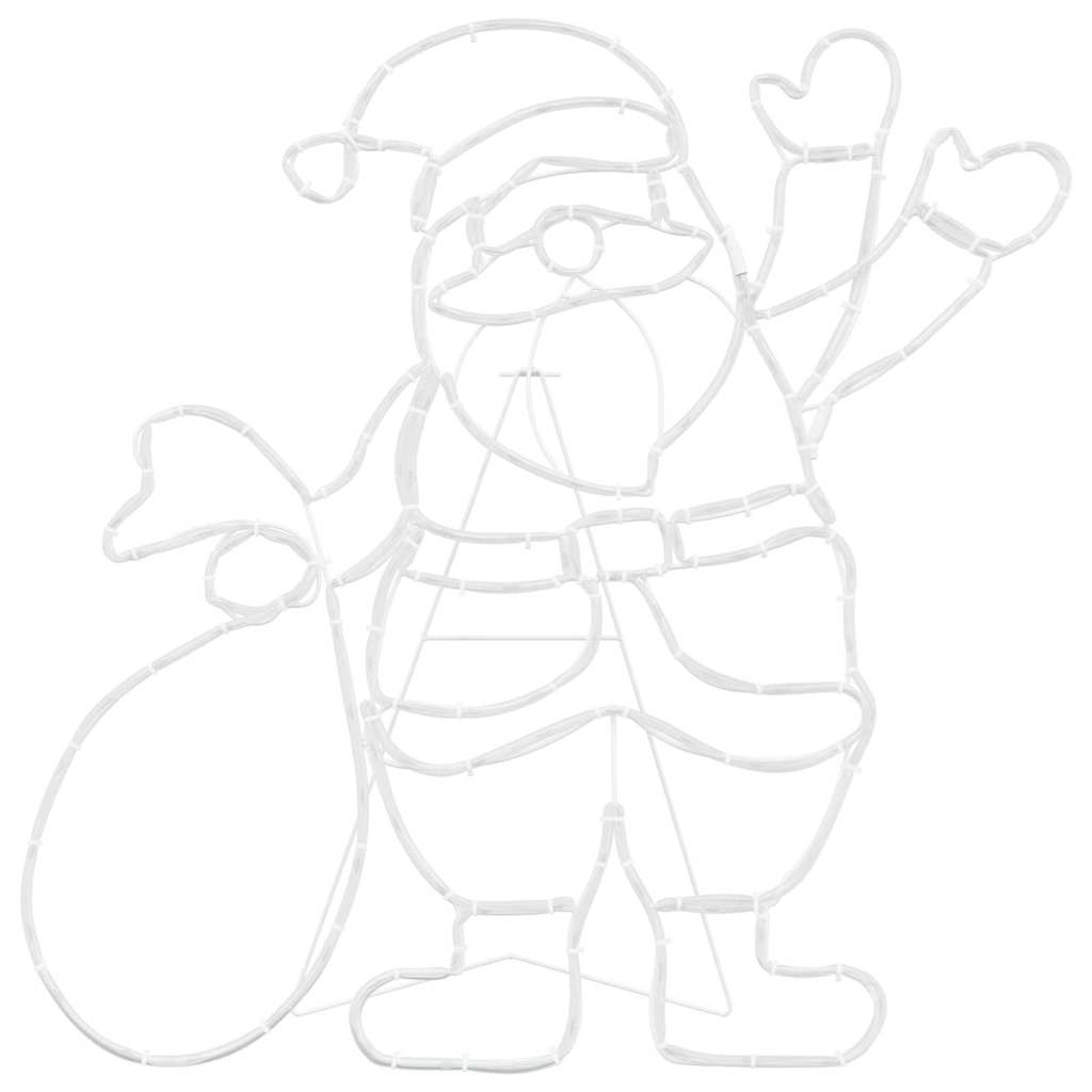 vidaXL Φως Άγιου Βασίλη Πολύχρωμο 58.5 x 60 x 1.3 εκ. Σίδερο