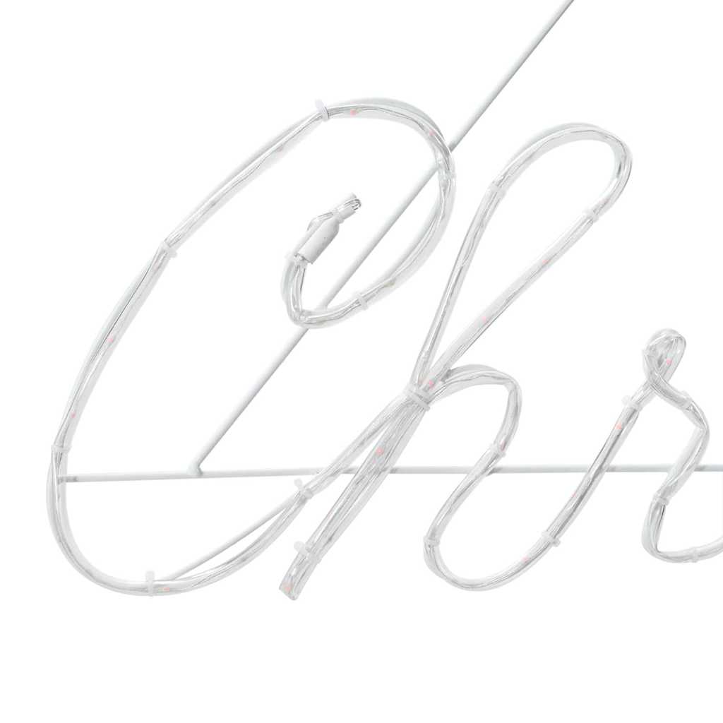 vidaXL Χριστουγεννιάτικη Πινακίδα Κόκκινο 99 x 55 x 13 εκ. Σίδερο