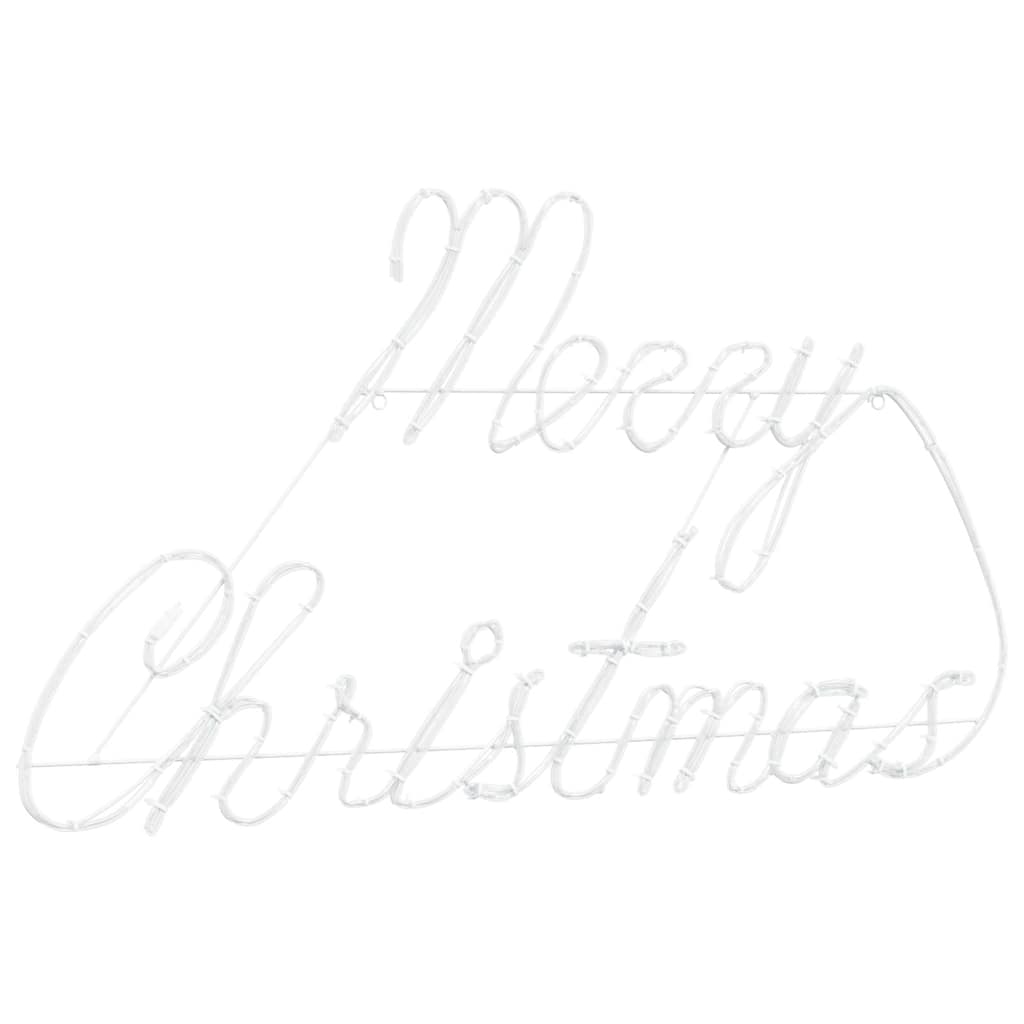 vidaXL Χριστουγεννιάτικη Πινακίδα Κόκκινο 99 x 55 x 13 εκ. Σίδερο