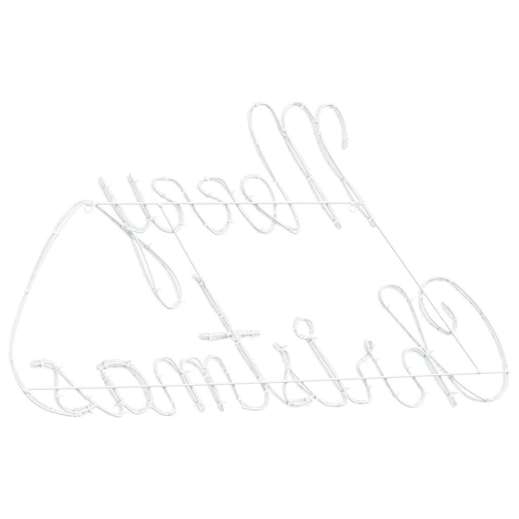 vidaXL Χριστουγεννιάτικη Πινακίδα Κόκκινο 99 x 55 x 13 εκ. Σίδερο