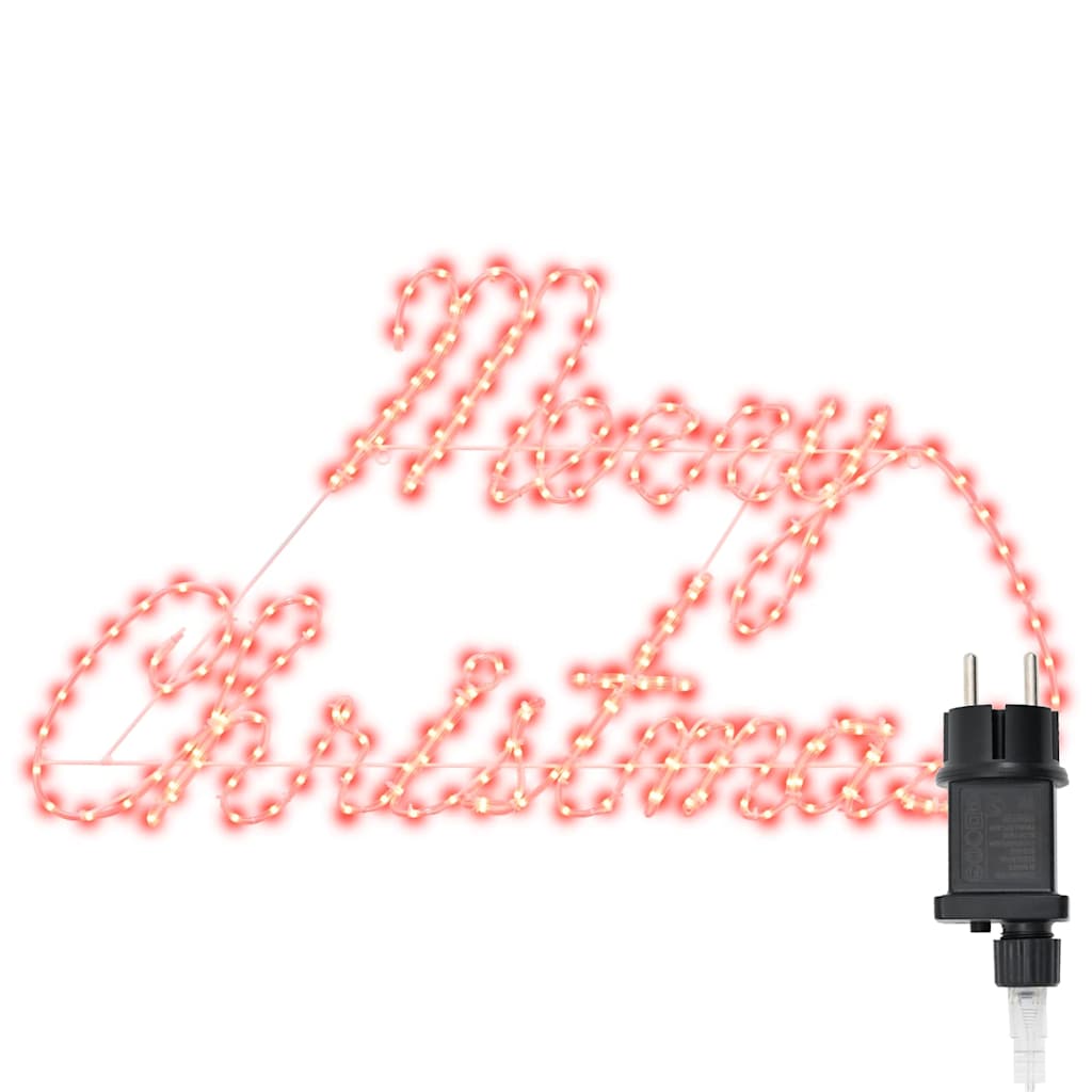 vidaXL Χριστουγεννιάτικη Πινακίδα Κόκκινο 99 x 55 x 13 εκ. Σίδερο