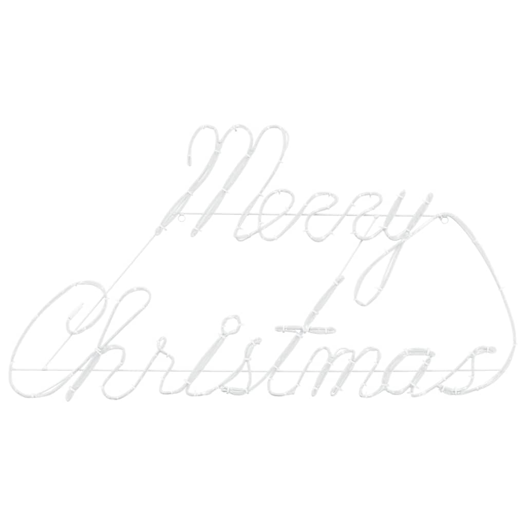 vidaXL Χριστουγεννιάτικη Πινακίδα Κόκκινο 99 x 55 x 13 εκ. Σίδερο