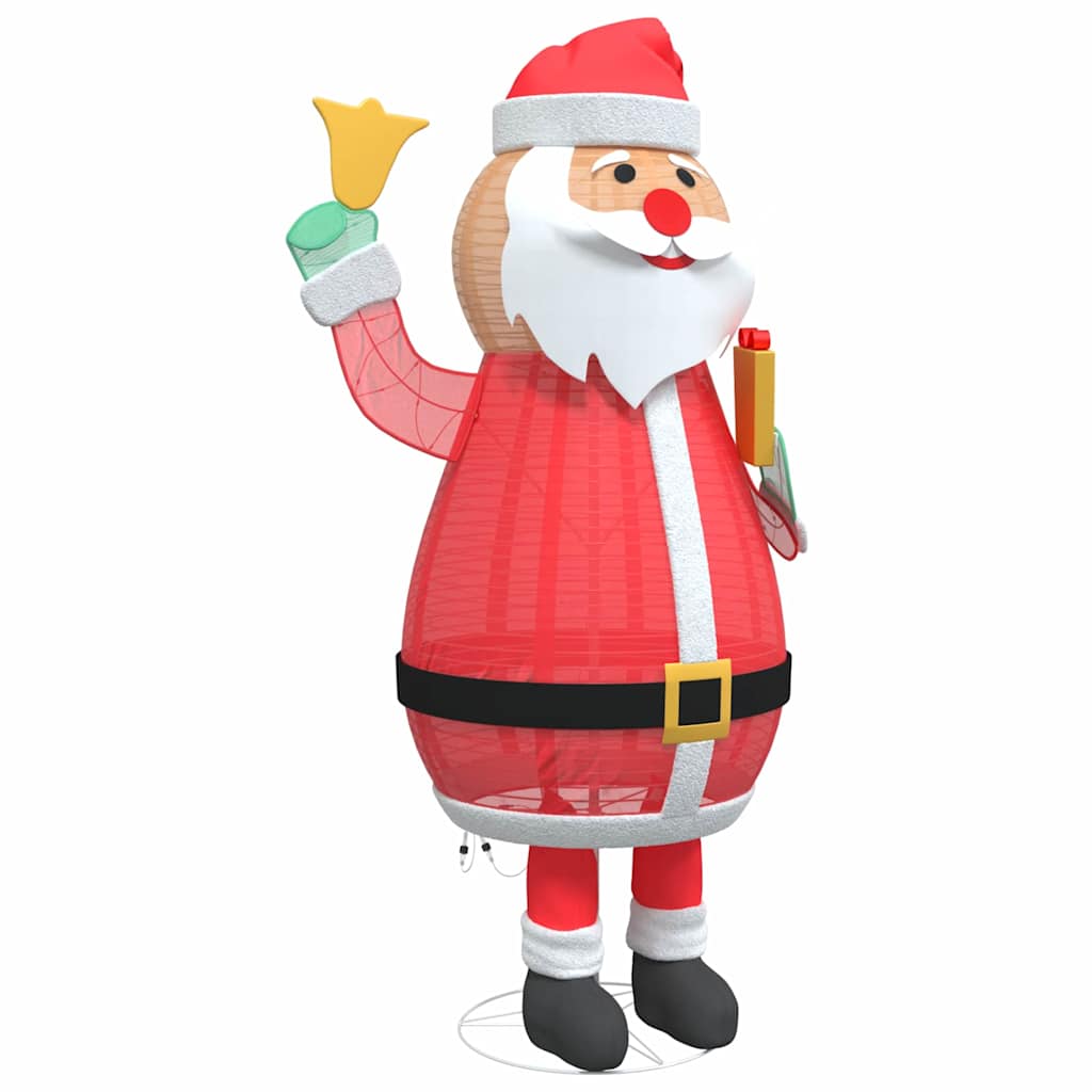 vidaXL Άγιος Βασίλης Χριστουγέννων Θερμό λευκό 100 x 180 cm ύφασμα