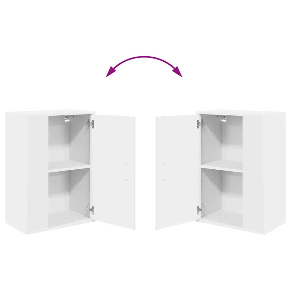 vidaXL Σετ 4 τεμαχίων για ντουλάπα τηλεόρασης Επιτοίχιο 4 pcs Λευκό