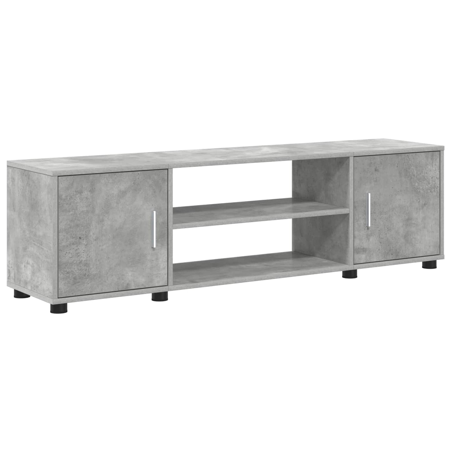vidaXL Σετ επίπλου τηλεόρασης 4 pcs Σκυρόδεμα Γκρι Επεξεργασμένο ξύλο
