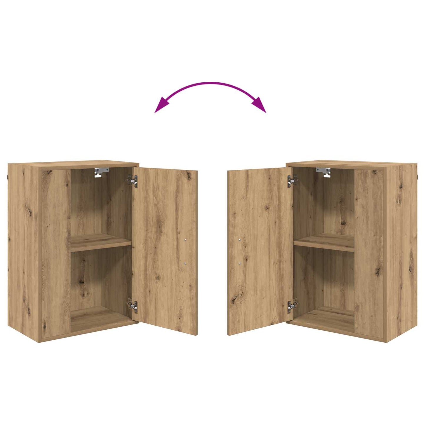 vidaXL Σετ επίπλου τηλεόρασης 4 pcs Artisan Oak Επεξεργασμένο ξύλο