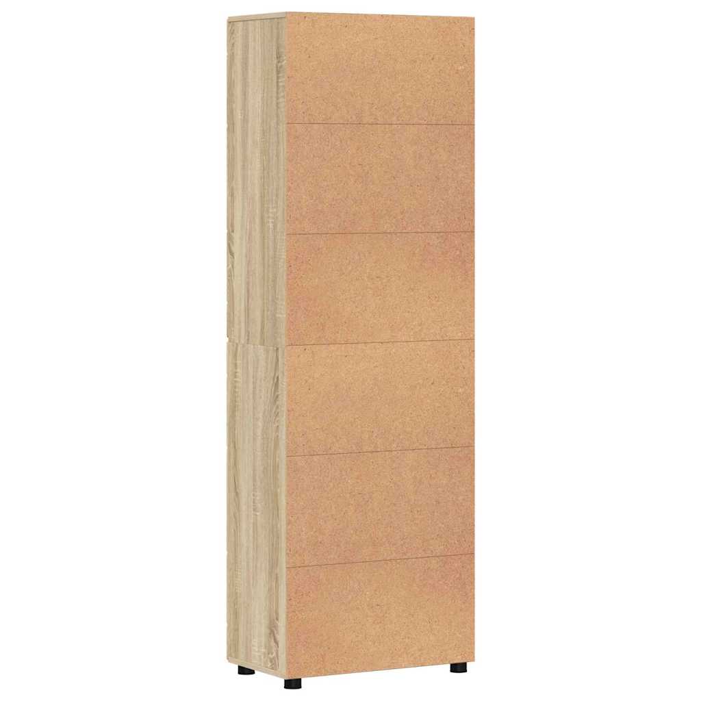 vidaXL Highboard Δρύς Sonoma 60 x 35 x 182 εκ. Επεξεργασμένο ξύλο