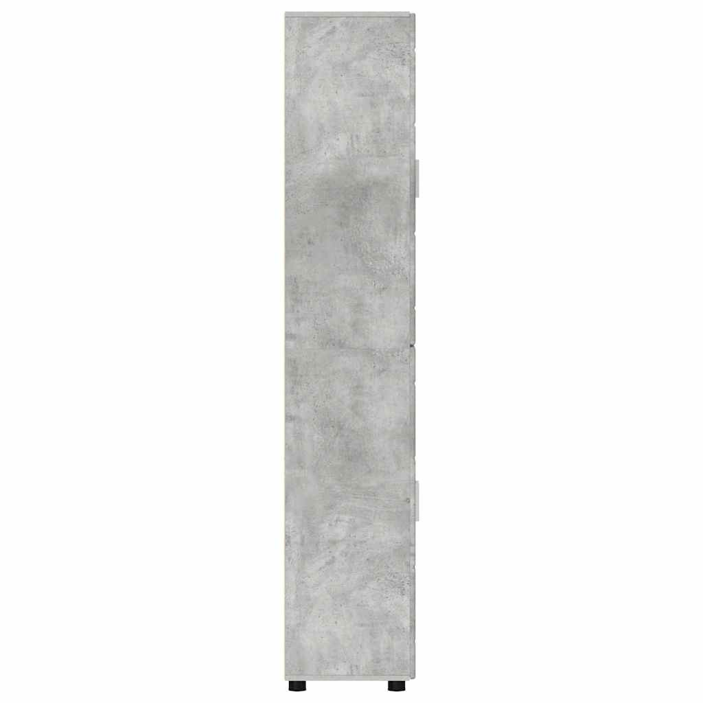 vidaXL Highboard Σκυρόδεμα Γκρι 60 x 35 x 182 εκ. Επεξεργασμένο ξύλο