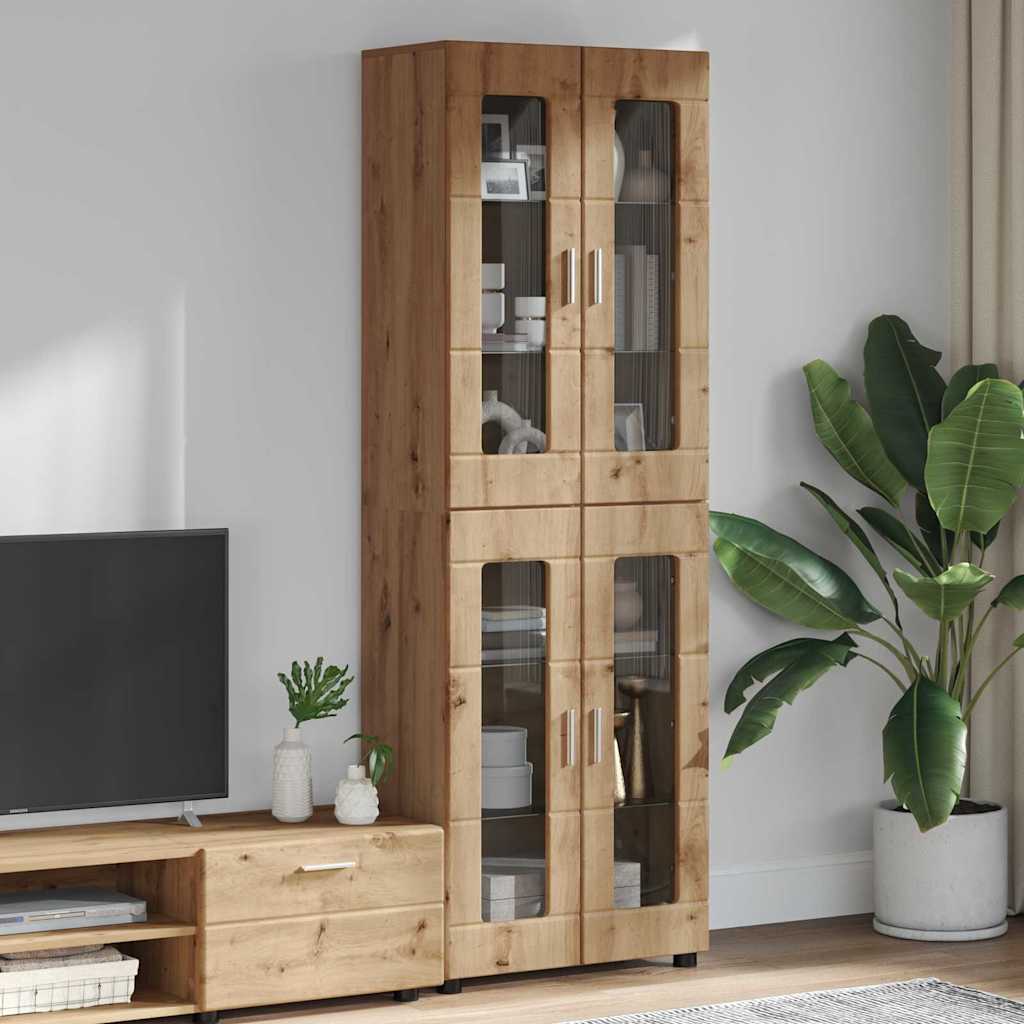 vidaXL Highboard Artisan Oak 60 x 35 x 182 εκ. Επεξεργασμένο ξύλο
