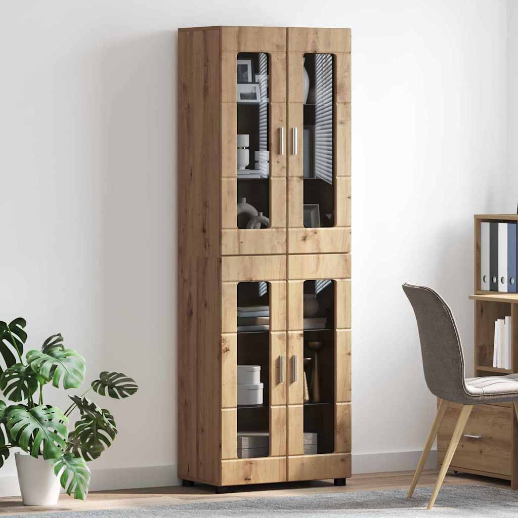 vidaXL Highboard Artisan Oak 60 x 35 x 182 εκ. Επεξεργασμένο ξύλο