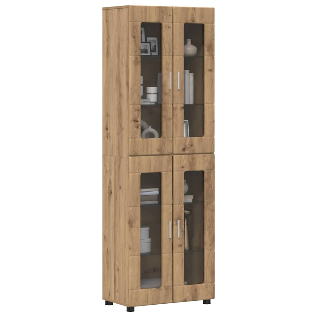 vidaXL Highboard Artisan Oak 60 x 35 x 182 εκ. Επεξεργασμένο ξύλο