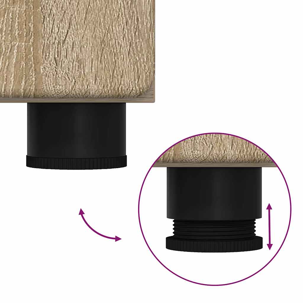 vidaXL Highboard Δρύς Sonoma 60 x 35 x 182 εκ. Επεξεργασμένο ξύλο