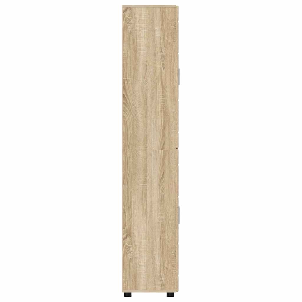 vidaXL Highboard Δρύς Sonoma 60 x 35 x 182 εκ. Επεξεργασμένο ξύλο