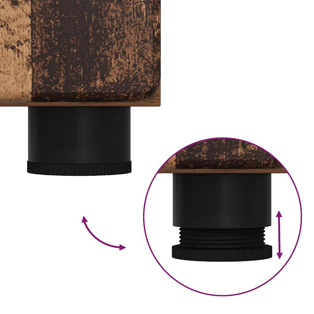 vidaXL Highboard Παλιό ξύλο 60 x 35 x 182 εκ. Επεξεργασμένο ξύλο