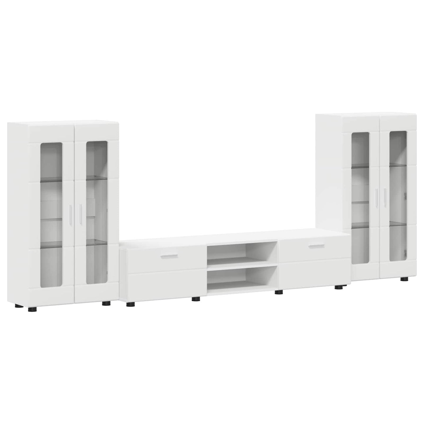 vidaXL Σετ επίπλου τηλεόρασης FLORIN 3 pcs Λευκό Επεξεργασμένο ξύλο