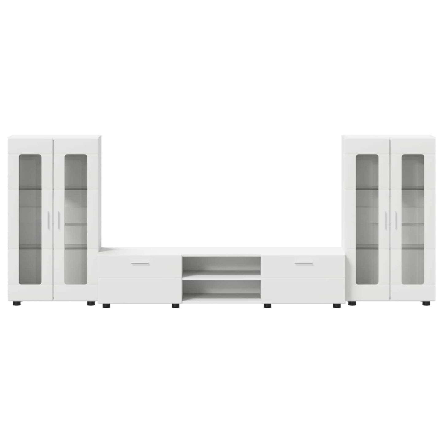 vidaXL Σετ επίπλου τηλεόρασης FLORIN 3 pcs Λευκό Επεξεργασμένο ξύλο