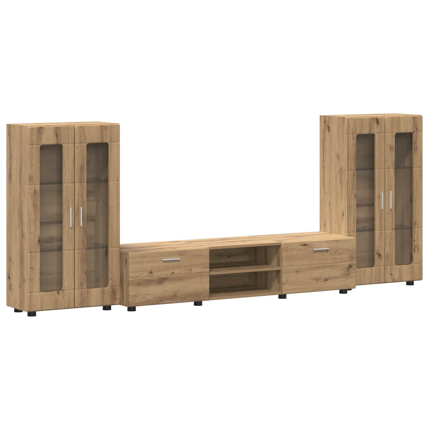 vidaXL Σετ επίπλου τηλεόρασης με συρτάρι FLORIN 3 pcs Artisan Oak