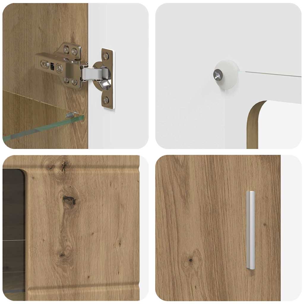 vidaXL Σετ επίπλου τηλεόρασης FLORIN 3 pcs Artisan Oak