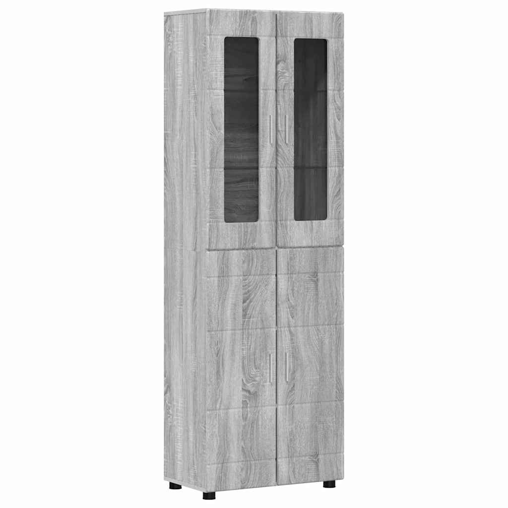 vidaXL Σετ επίπλου τηλεόρασης με συρτάρι FLORIN 3 pcs Γκρίζο Σονομα