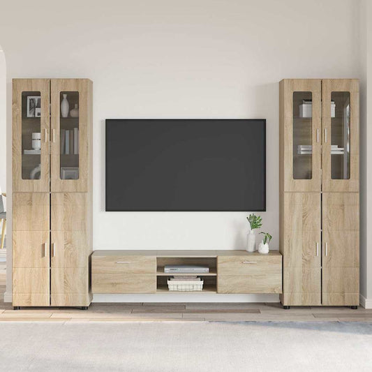 vidaXL Σετ επίπλου τηλεόρασης με συρτάρι FLORIN 3 pcs Δρύς Sonoma