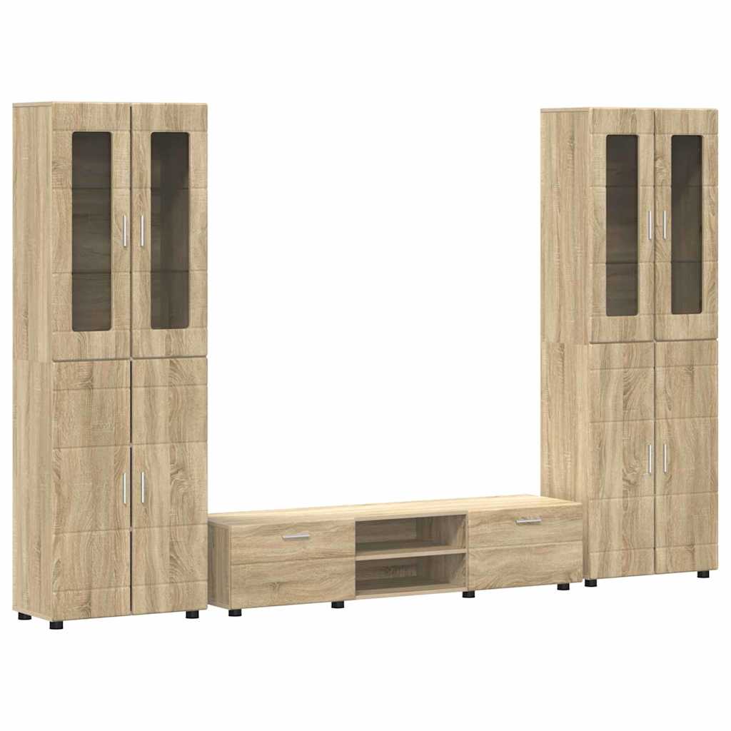 vidaXL Σετ επίπλου τηλεόρασης με συρτάρι FLORIN 3 pcs Δρύς Sonoma