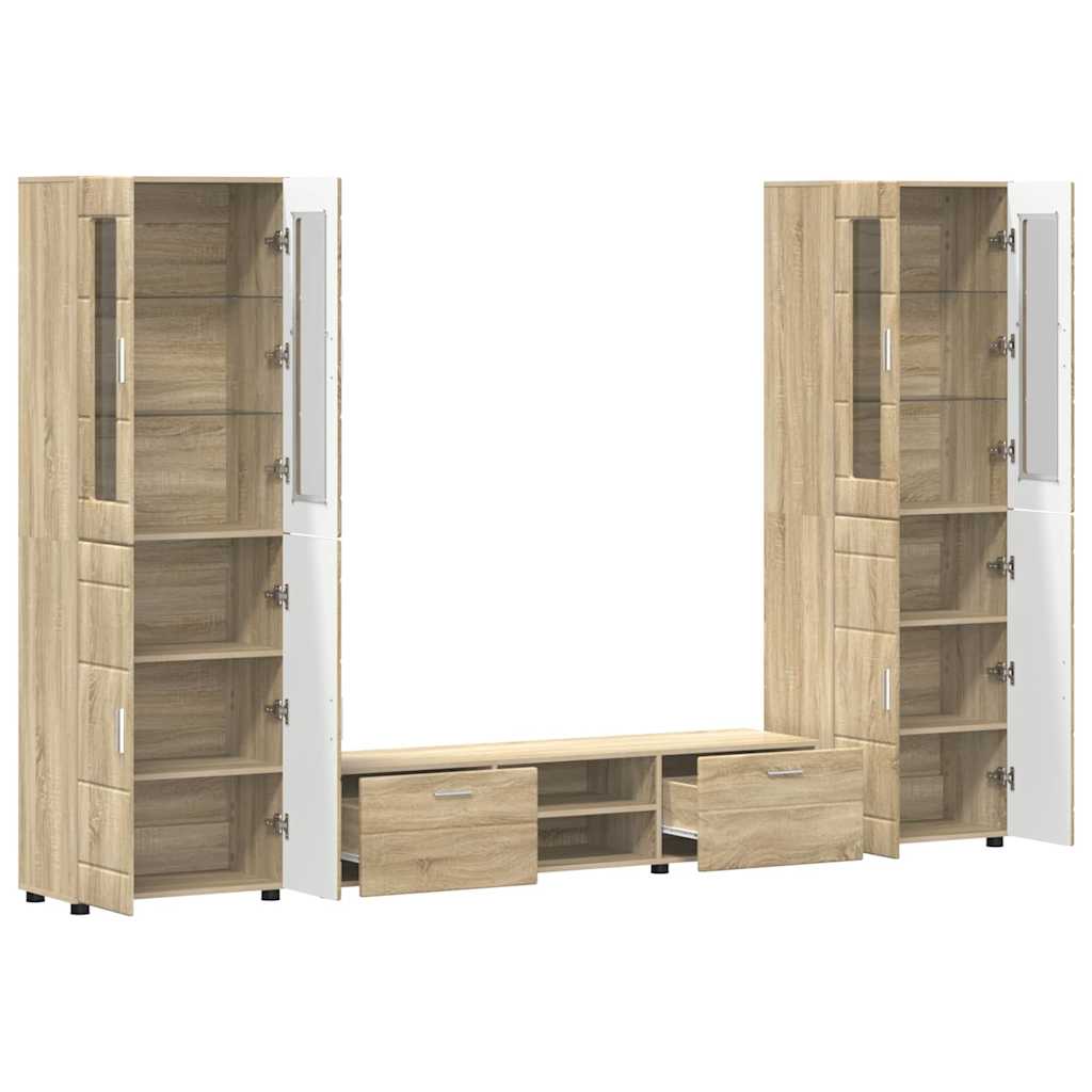 vidaXL Σετ επίπλου τηλεόρασης με συρτάρι FLORIN 3 pcs Δρύς Sonoma