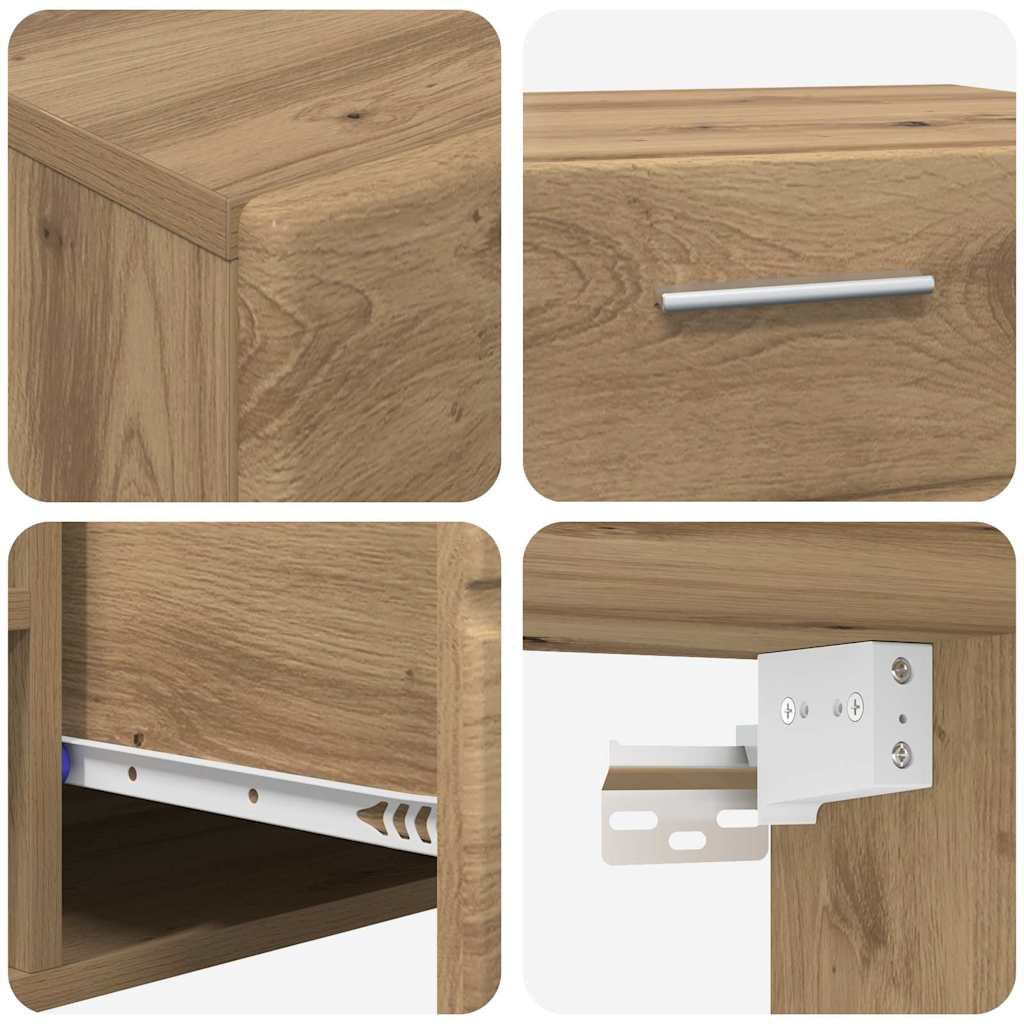 vidaXL Σετ επίπλου τηλεόρασης FLORIN 3 pcs Artisan Oak